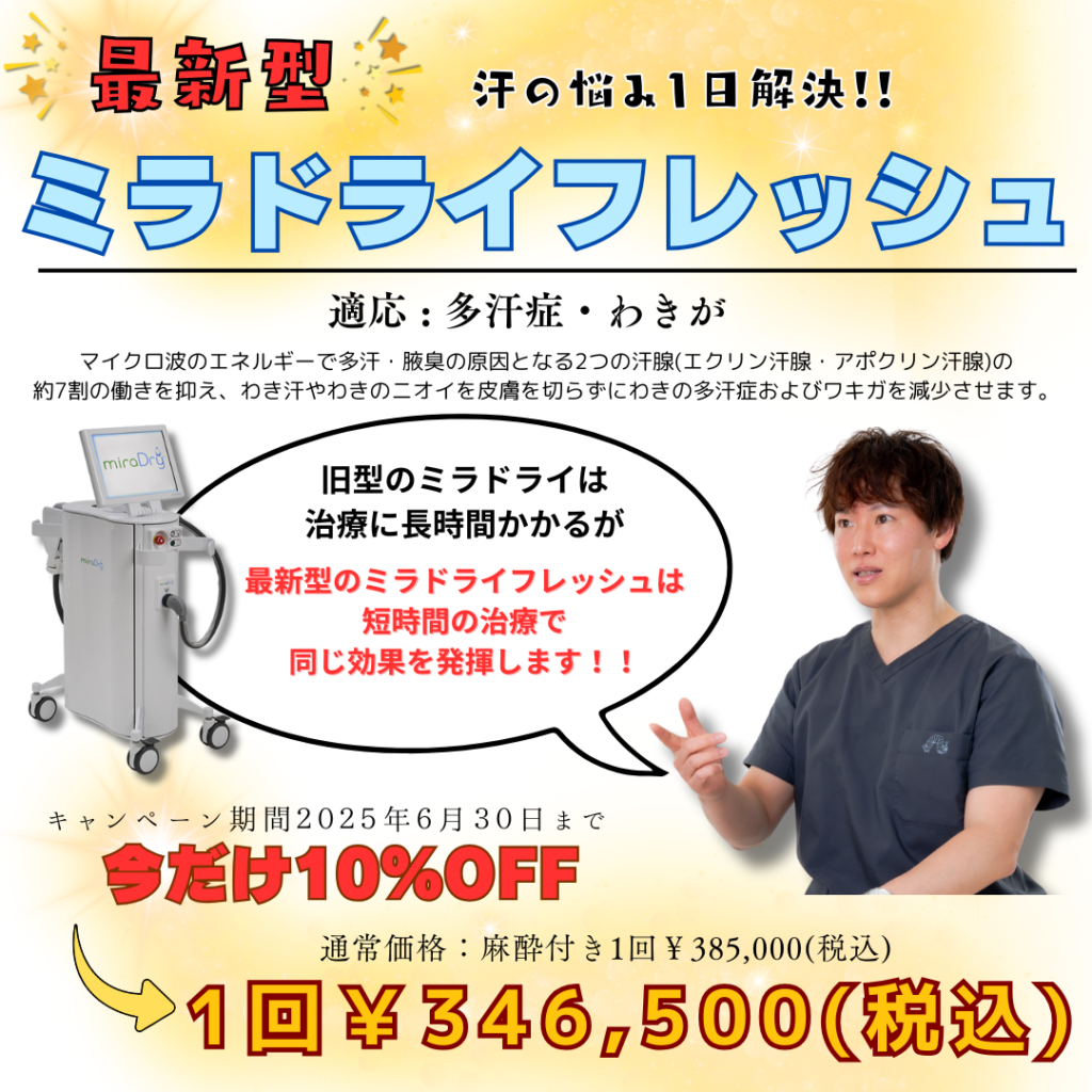 ミラドライ10％OFF